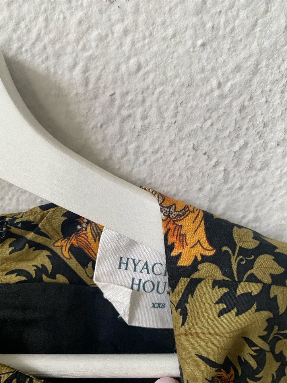 NWT Tuckernuck Olive Leafy Floral Lennon Mini Dress XXS - Picture 10 of 13